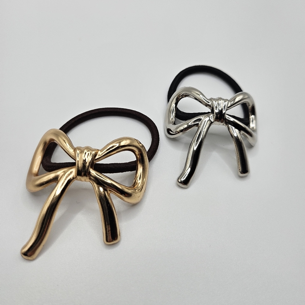 Vintage bow hair tie